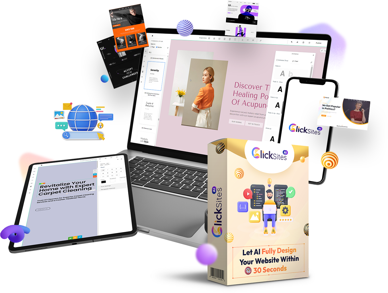 ClickSites AI vendor creative from official affiliate media library