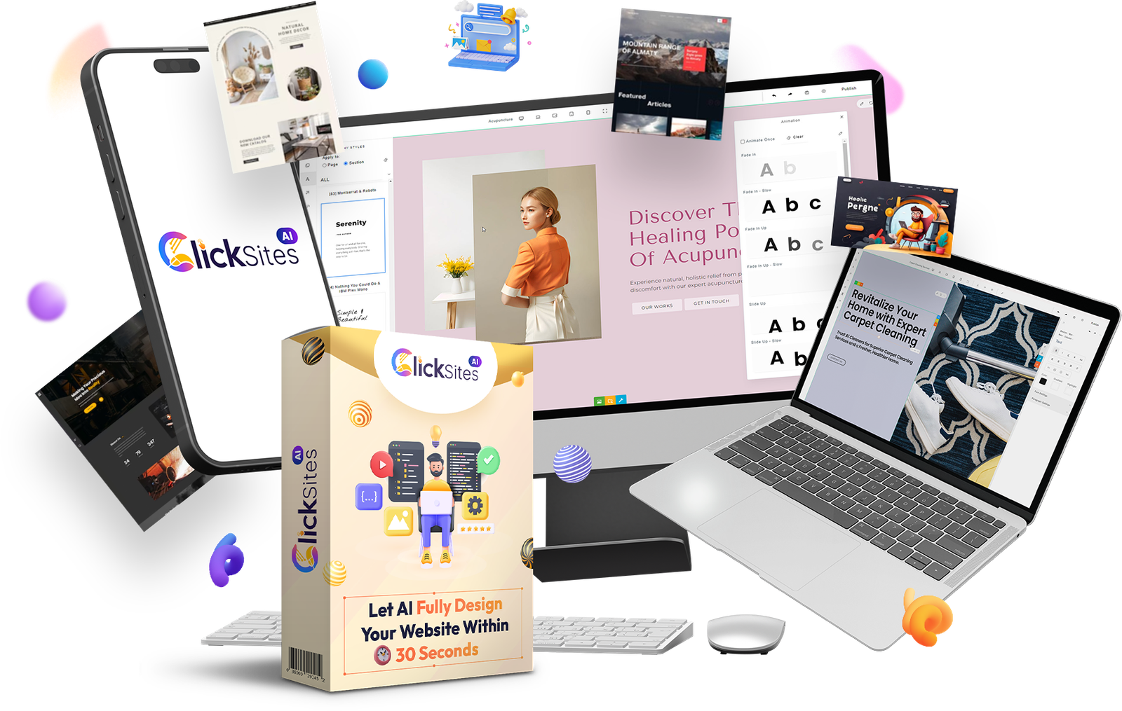 ClickSites AI official affiliate promotional product artwork