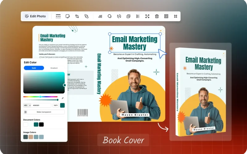 ClickDesigns X – official design editor and 3D product mockup illustration