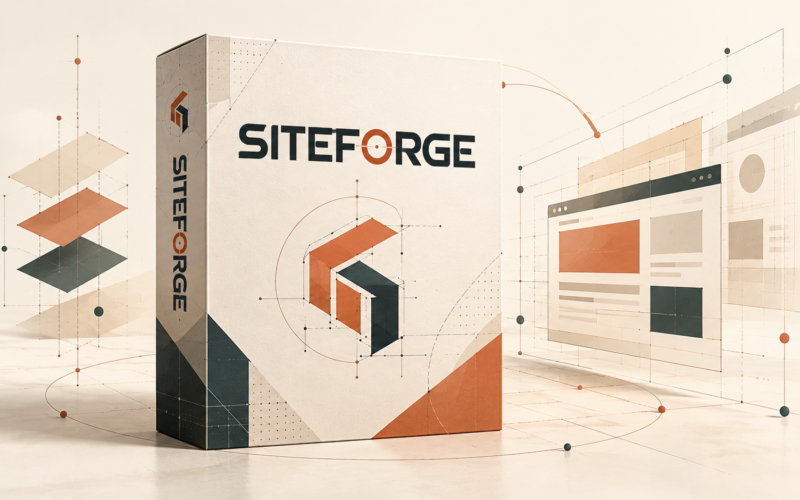 SiteForge – official Powerful Website Creation product artwork