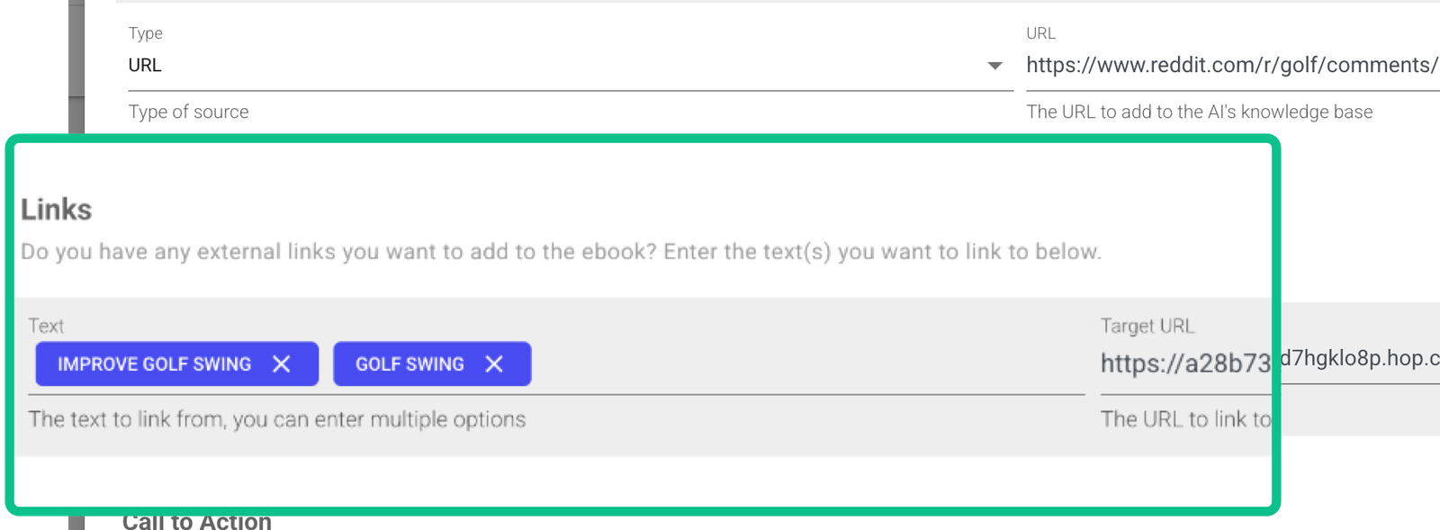 Official eBook Valet interface showing clickable links and calls to action