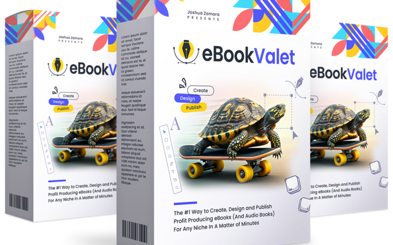 Official eBook Valet software 3D book product bundle artwork