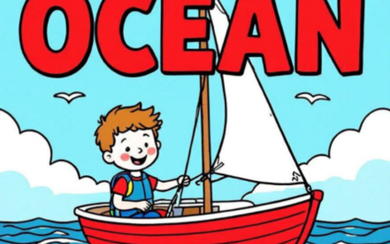Ohanashi AI Gen review 2026 — illustrated children's storybook cover with a boy sailing on the ocean