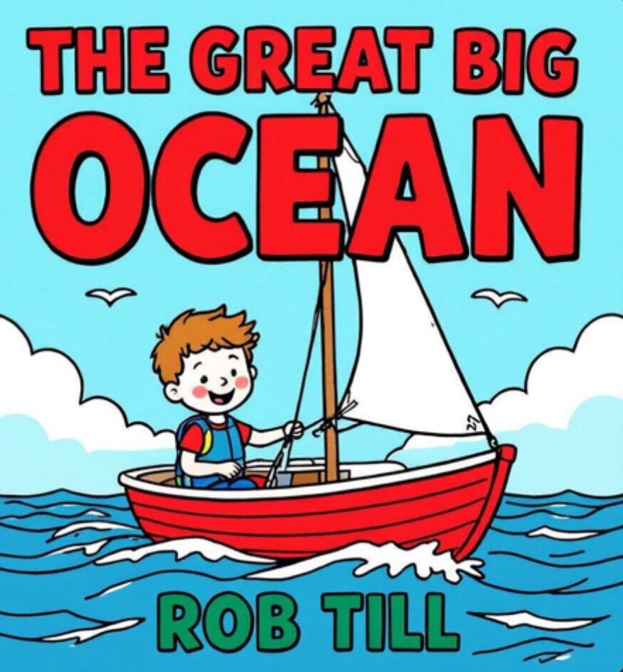 Ohanashi AI Gen review 2026 example children's illustrated storybook cover The Great Big Ocean