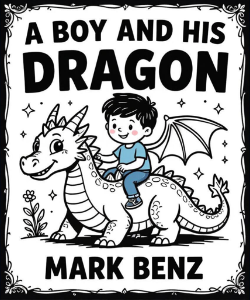 Ohanashi AI Gen children's storybook example A Boy and His Dragon official cover