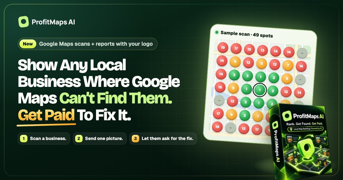 Official ProfitMaps AI branded map visibility product image
